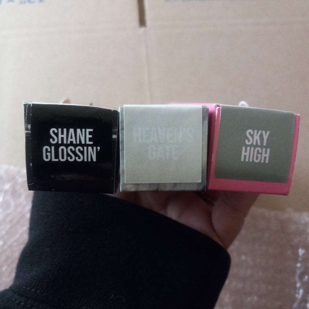 Jeffree Star 3 Lip Glosses Heavens Gate, Shane Glossin and Sky High, BNIB